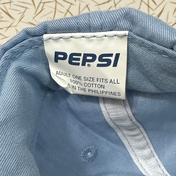 Vintage Pepsi Strapback Hat GeneratioNext 1990's Canvas Baseball Cap NEW W/ Tags - Picture 3 of 4